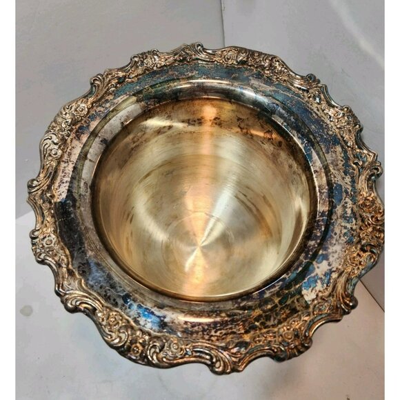 Vtg Oneida Silver Plate Champagne Wine Cooler Ice Bucket Chiller with Handles - Picture 3 of 16